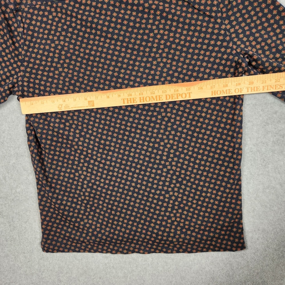 Polo Ralph Lauren Shirt Medium Blue Geometric Abstract Print Casual Pocket - Picture 8 of 11